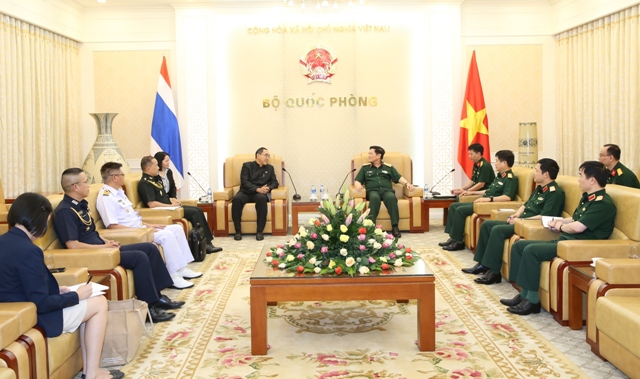 Đại tướng Ngô Xuân Lịch tiếp đại sứ Thái Lan